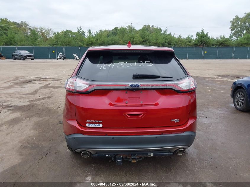 2016 Ford Edge Sel VIN: 2FMPK4J8XGBC04894 Lot: 40455125