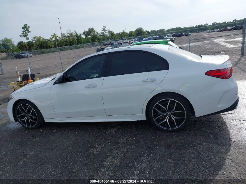 VIN W1KAF4GB8PR106497 2023 MERCEDES-BENZ C 300 SEDAN
