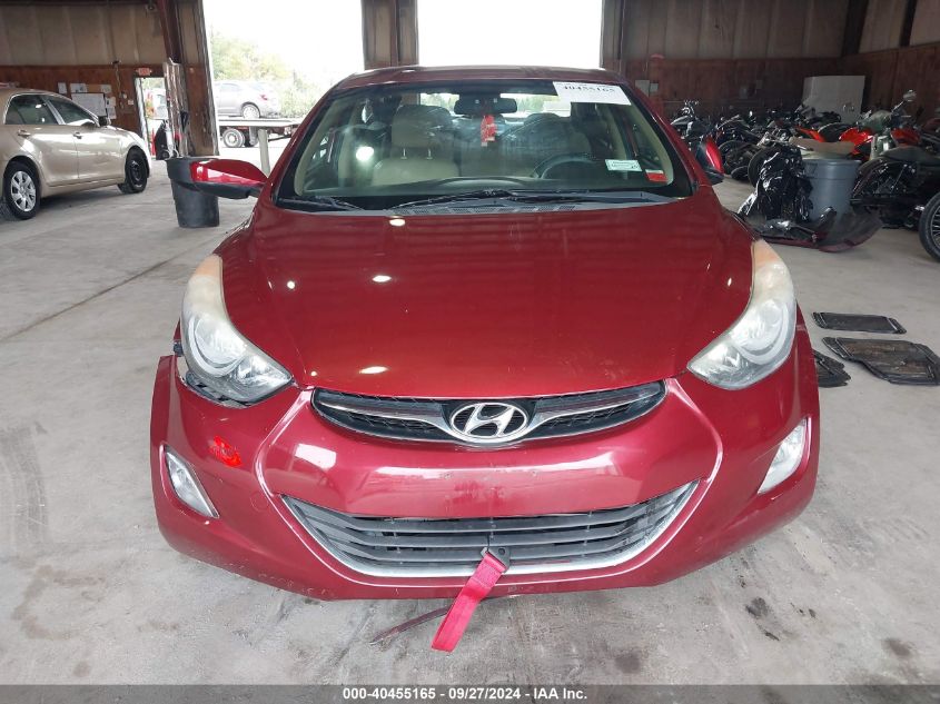 2013 Hyundai Elantra Gls VIN: 5NPDH4AE6DH312103 Lot: 40455165