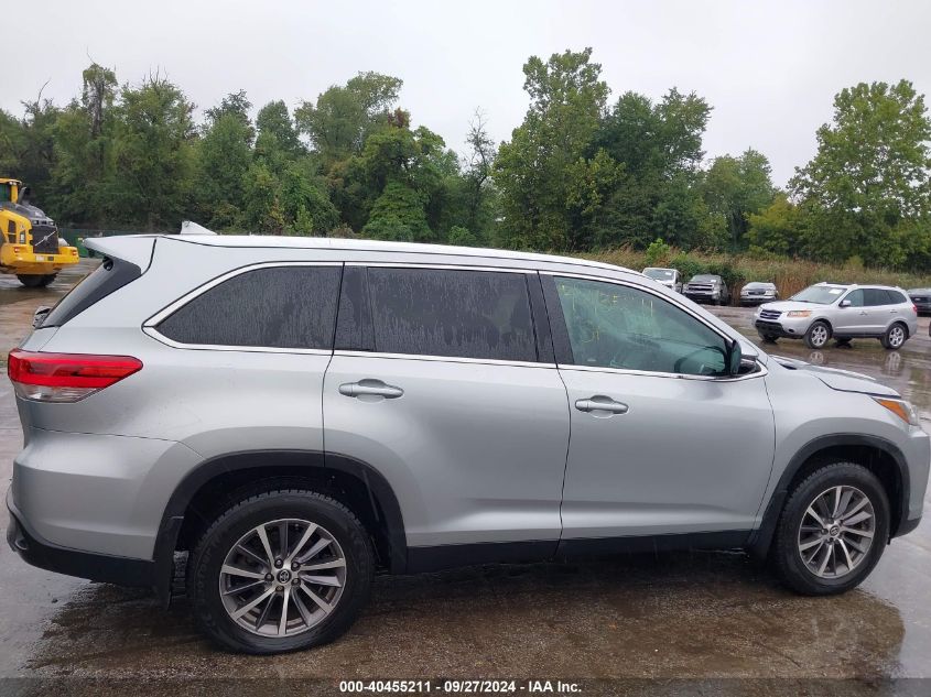 2019 Toyota Highlander Xle VIN: 5TDJZRFH1KS589698 Lot: 40455211