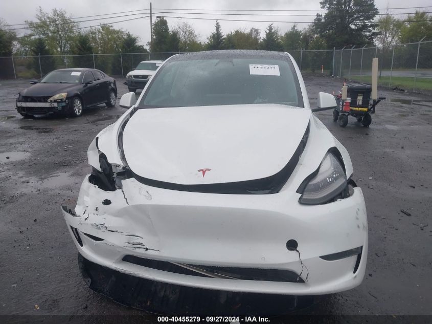 2021 Tesla Model Y Long Range Dual Motor All-Wheel Drive VIN: 5YJYGDEEXMF076973 Lot: 40455279