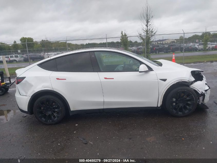 2021 Tesla Model Y Long Range Dual Motor All-Wheel Drive VIN: 5YJYGDEEXMF076973 Lot: 40455279