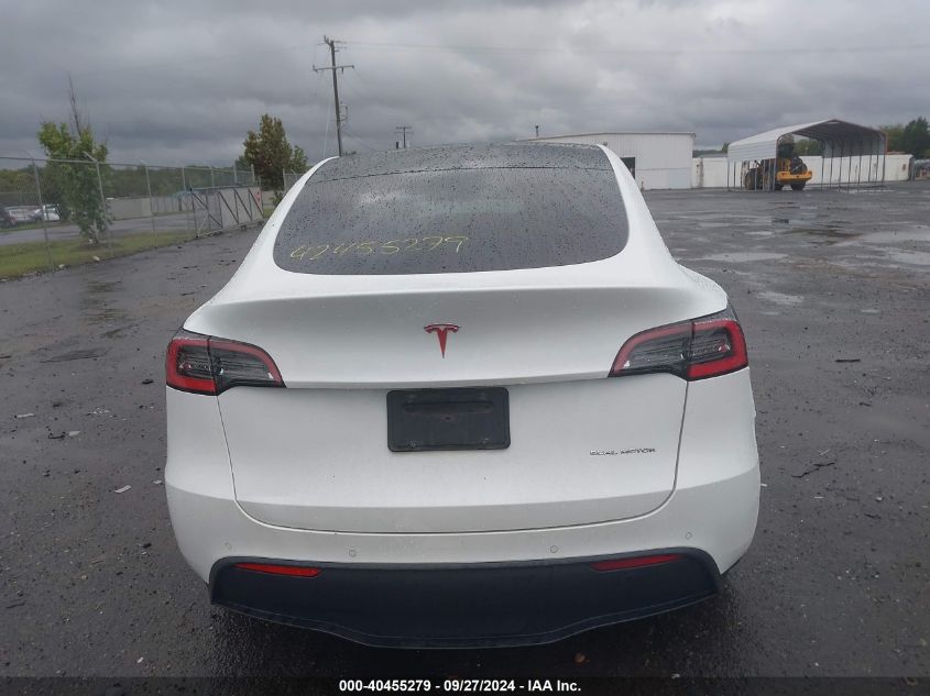 2021 Tesla Model Y Long Range Dual Motor All-Wheel Drive VIN: 5YJYGDEEXMF076973 Lot: 40455279