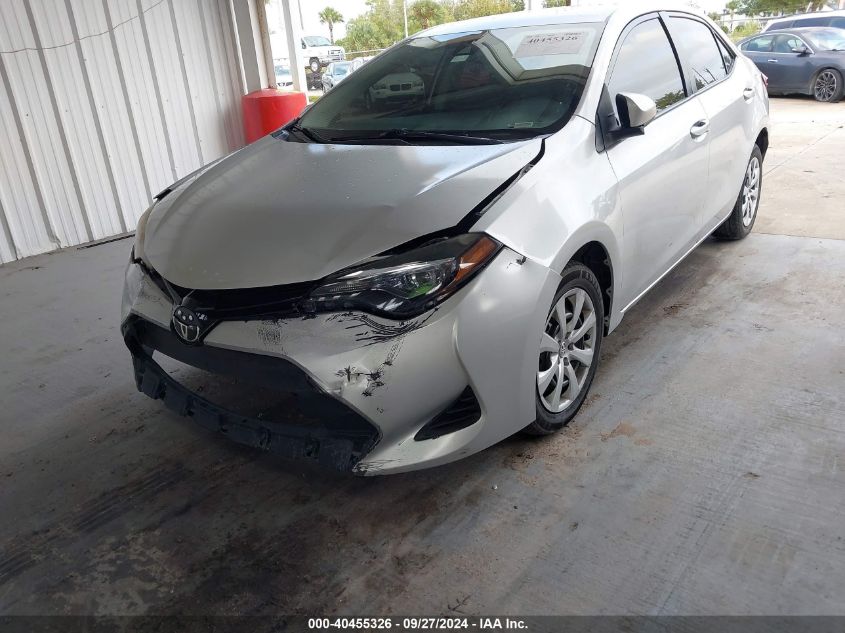 2018 Toyota Corolla Le VIN: 5YFBURHE2JP740447 Lot: 40455326