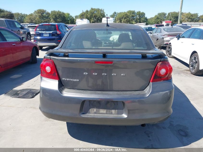 2014 Dodge Avenger Se VIN: 1C3CDZAB6EN225592 Lot: 40455364