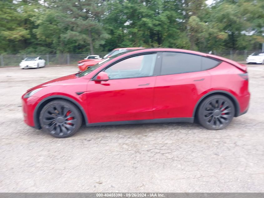 2022 Tesla Model Y Performance Dual Motor All-Wheel Drive VIN: 7SAYGDEF3NF523589 Lot: 40455398