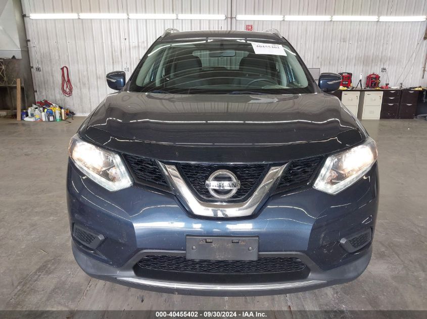 2015 Nissan Rogue Sv VIN: KNMAT2MV2FP517992 Lot: 40455402