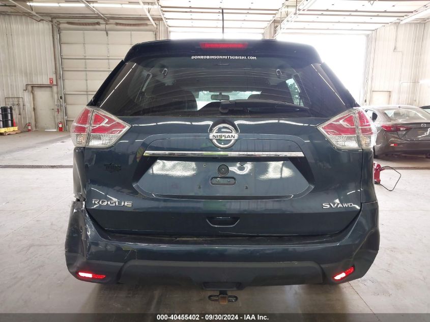 2015 Nissan Rogue Sv VIN: KNMAT2MV2FP517992 Lot: 40455402