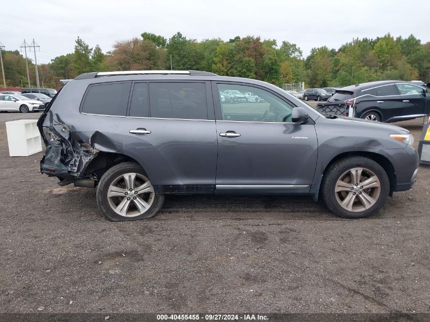 5TDDK3EH1CS138899 2012 Toyota Highlander Limited V6