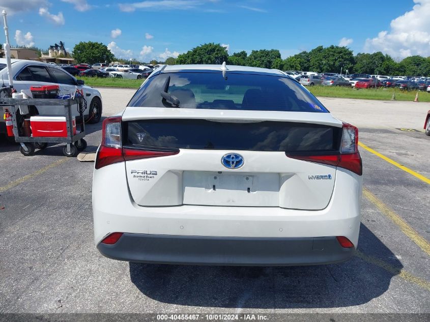 2019 Toyota Prius VIN: JTDKARFU3K3095630 Lot: 40455467