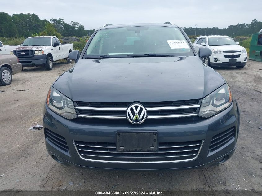 2012 Volkswagen Touareg Vr6 Lux VIN: WVGEF9BP3CD008766 Lot: 40455483