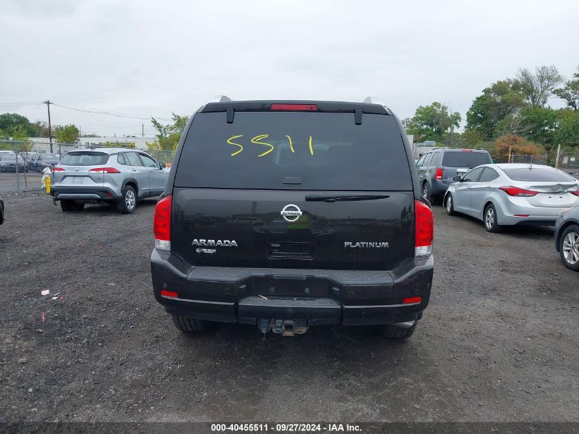 2015 Nissan Armada Platinum VIN: 5N1AA0NE2FN606557 Lot: 40455511