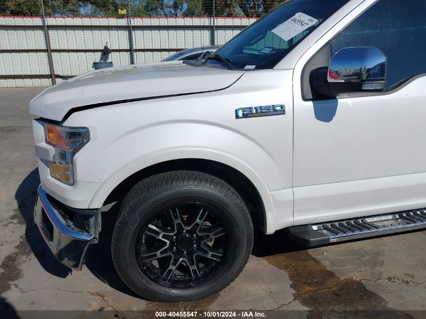 2016 Ford F-150 Lariat VIN: 1FTEW1CF7GKE10853 Lot: 40455547