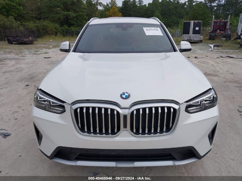 2024 BMW X3 xDrive30I VIN: 5UX53DP07R9T94629 Lot: 40455546