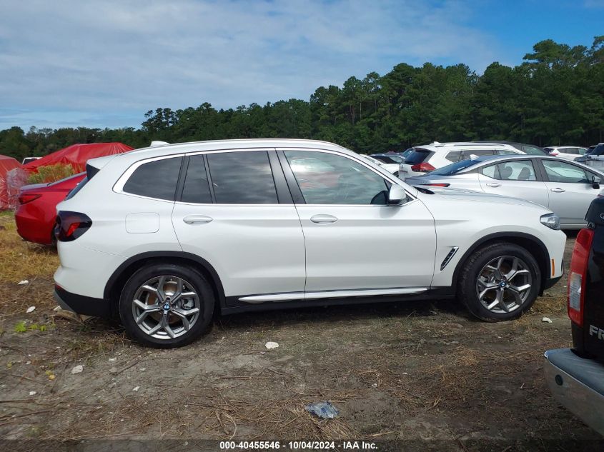 2024 BMW X3 xDrive30I VIN: 5UX53DP07R9T94629 Lot: 40455546