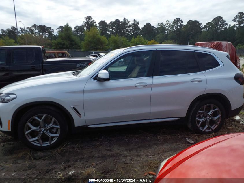 2024 BMW X3 xDrive30I VIN: 5UX53DP07R9T94629 Lot: 40455546