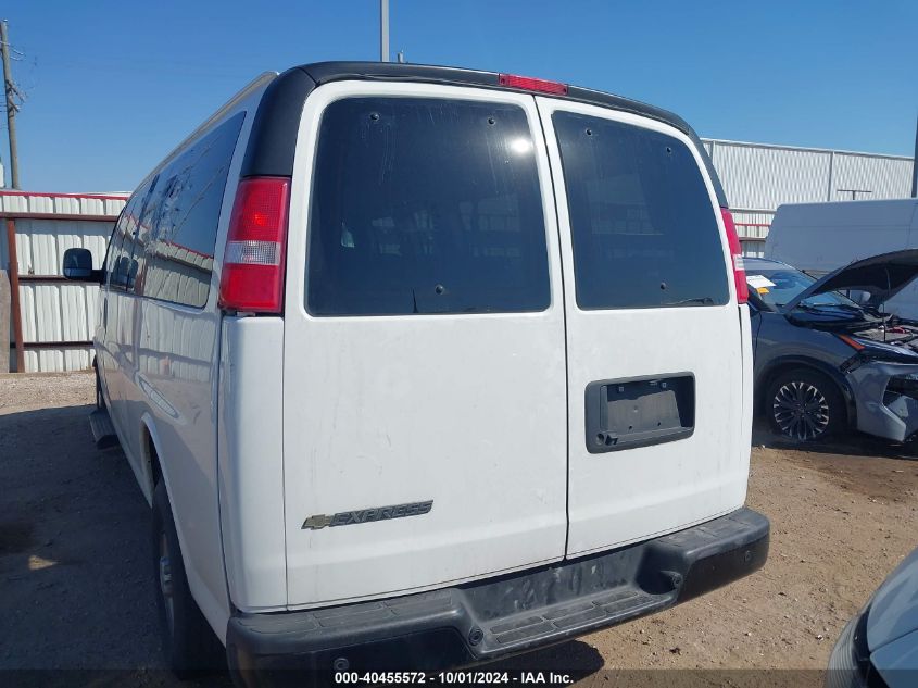 2022 Chevrolet Express Passenger Rwd 3500 Extended Wheelbase Ls VIN: 1GAZGNFP1N1287346 Lot: 40455572