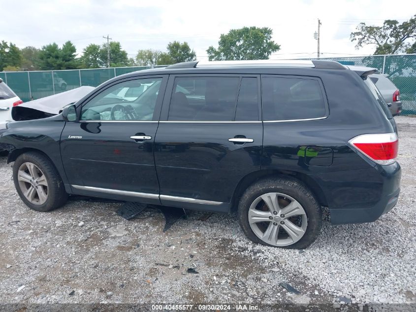 2013 Toyota Highlander Limited VIN: 5TDDK3EH3DS221770 Lot: 40455577