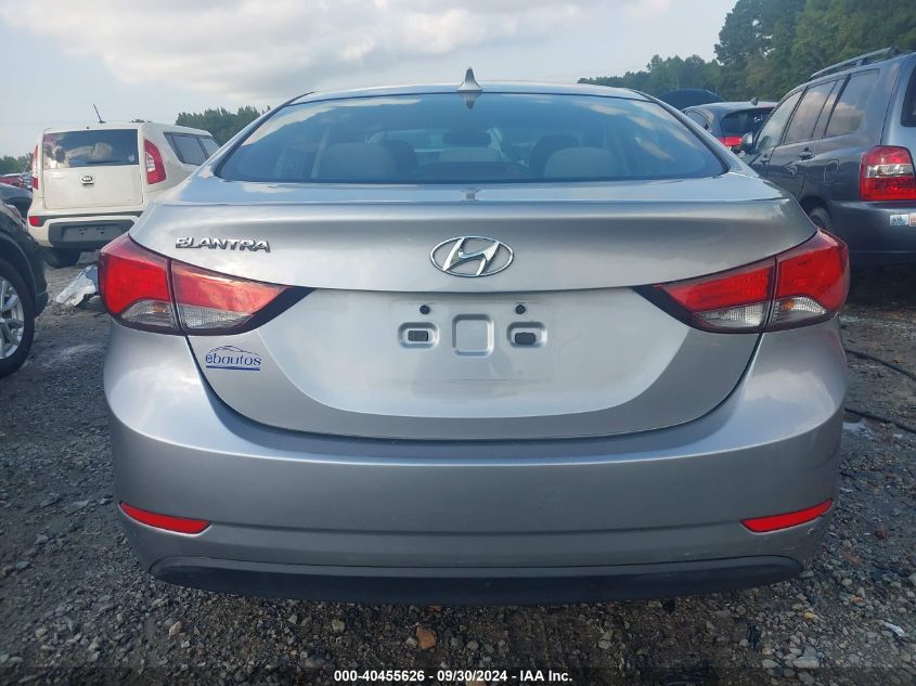 2015 Hyundai Elantra Se VIN: 5NPDH4AE0FH616806 Lot: 40455626