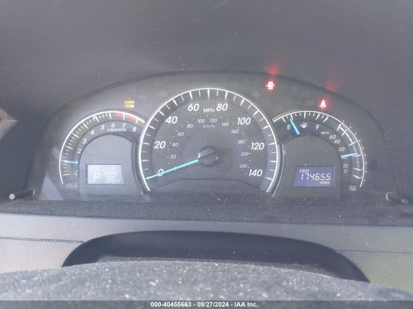 4T1BK1FK6DU535748 2013 Toyota Camry Xle V6