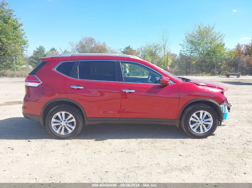 2016 Nissan Rogue Sv VIN: KNMAT2MV1GP735018 Lot: 40455698