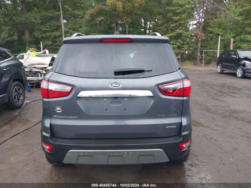 2020 Ford Ecosport Titanium VIN: MAJ6S3KL8LC341202 Lot: 40455744