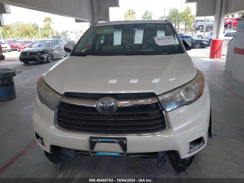 5TDYKRFH4GS126772 2016 Toyota Highlander Limited V6