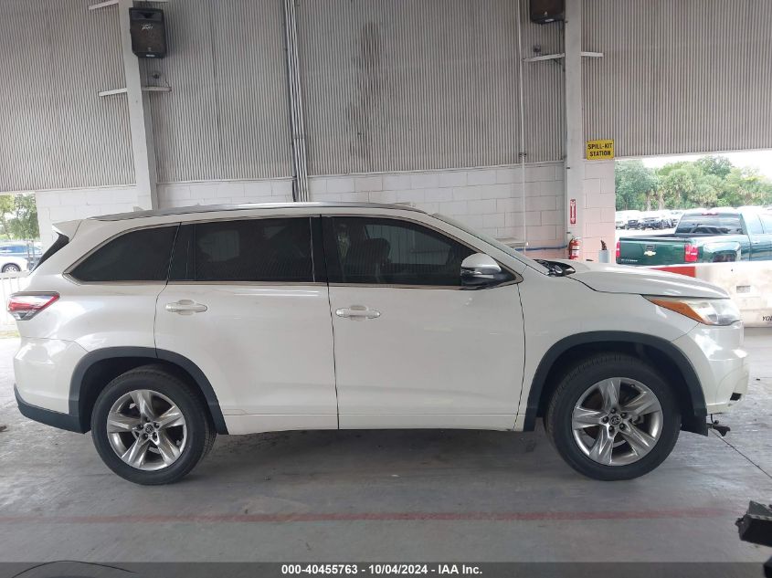 5TDYKRFH4GS126772 2016 Toyota Highlander Limited V6