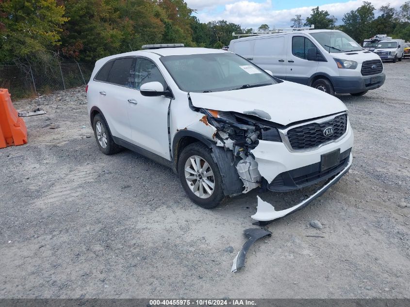 5XYPG4A3XKG513666 2019 Kia Sorento 2.4L Lx