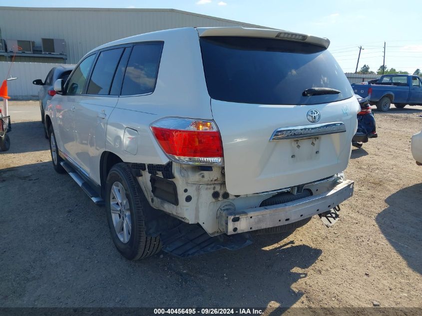 2011 Toyota Highlander Base V6 VIN: 5TDZK3EH2BS038900 Lot: 40456495