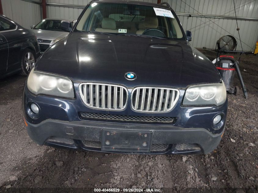 2007 BMW X3 3.0Si VIN: WBXPC93437WF22711 Lot: 40456529