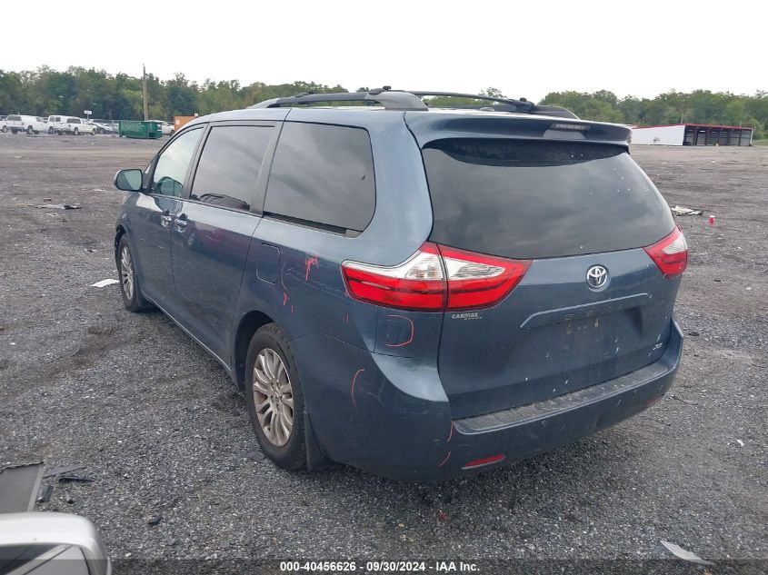 2017 Toyota Sienna Xle 8 Passenger VIN: 5TDYZ3DC2HS809944 Lot: 40456626