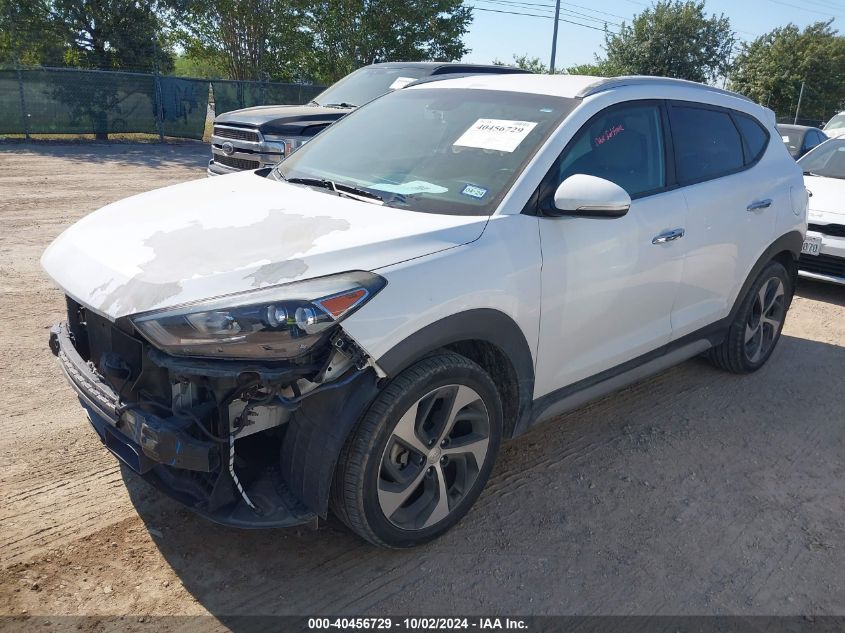 VIN KM8J33A23JU706124 2018 Hyundai Tucson, Limited no.2