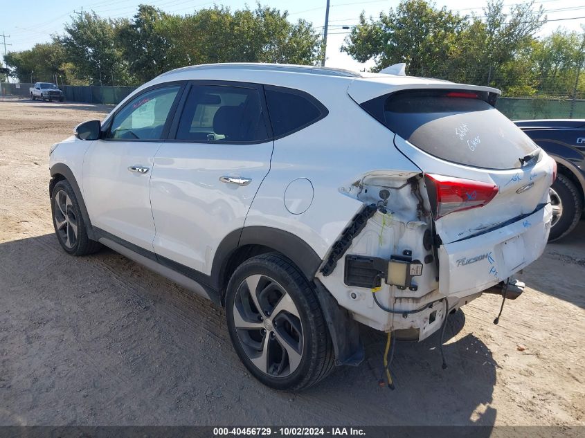 VIN KM8J33A23JU706124 2018 Hyundai Tucson, Limited no.3