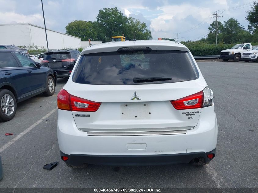 2015 Mitsubishi Outlander Sport Es VIN: 4A4AP3AW9FE025536 Lot: 40456749