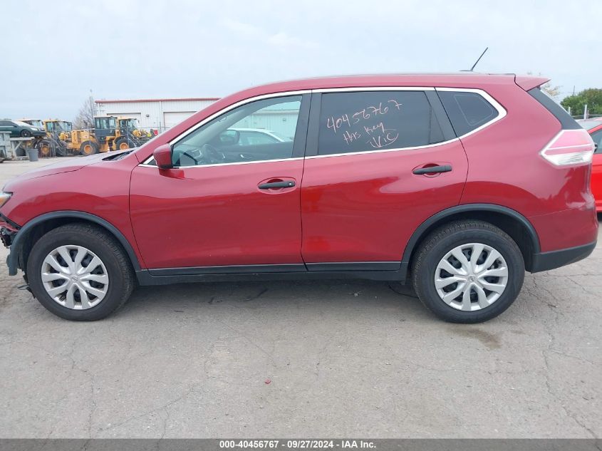 2016 Nissan Rogue S/Sl/Sv VIN: 5N1AT2MV1GC778437 Lot: 40456767