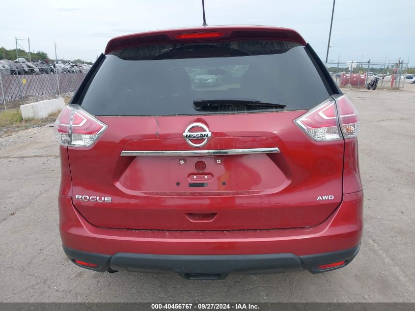 2016 Nissan Rogue S/Sl/Sv VIN: 5N1AT2MV1GC778437 Lot: 40456767