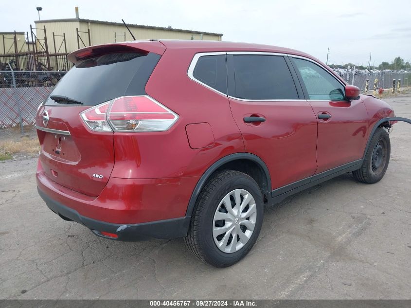 VIN 5N1AT2MV1GC778437 2016 Nissan Rogue, S/Sl/Sv no.4