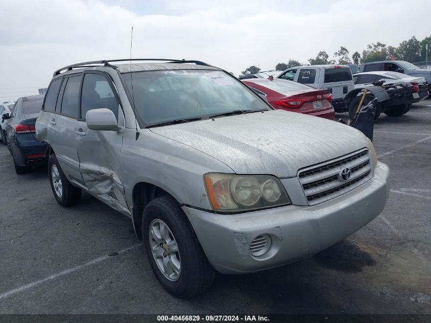 2003 Toyota Highlander V6 VIN: JTEHF21A830142407 Lot: 40456829