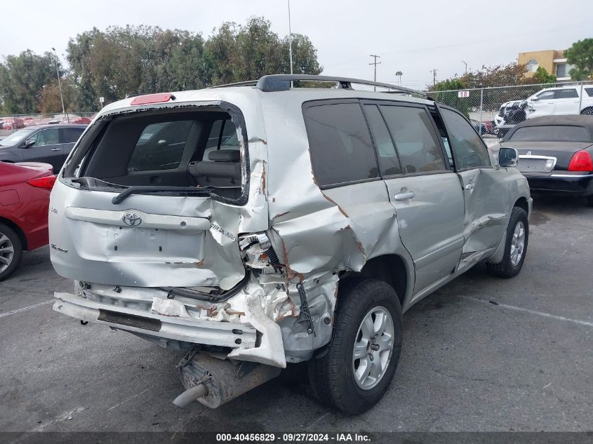 2003 Toyota Highlander V6 VIN: JTEHF21A830142407 Lot: 40456829