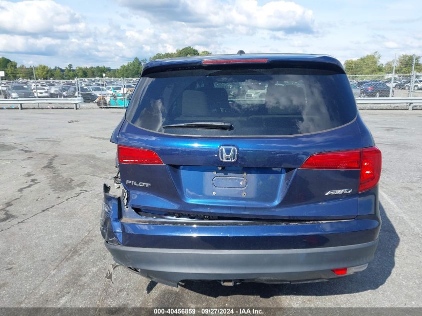 2017 Honda Pilot Ex-L VIN: 5FNYF6H53HB089905 Lot: 40456859