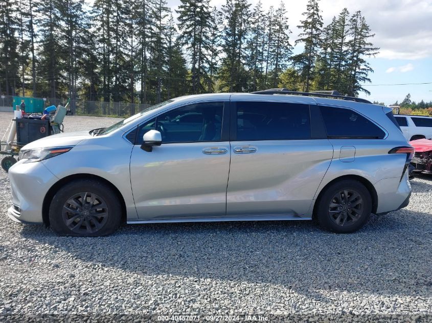 2022 Toyota Sienna Xle VIN: 5TDJSKFC2NS062404 Lot: 40457071