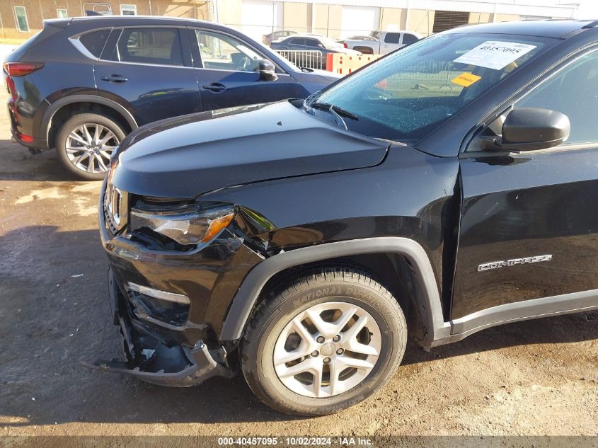 3C4NJCABXJT376309 2018 Jeep Compass Sport Fwd