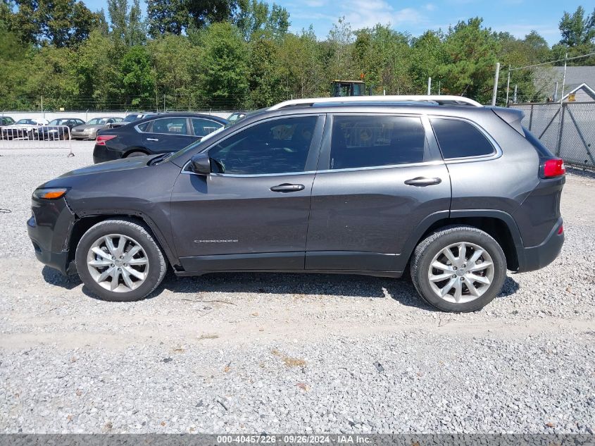 2015 Jeep Cherokee Limited VIN: 1C4PJLDS5FW761833 Lot: 40457226