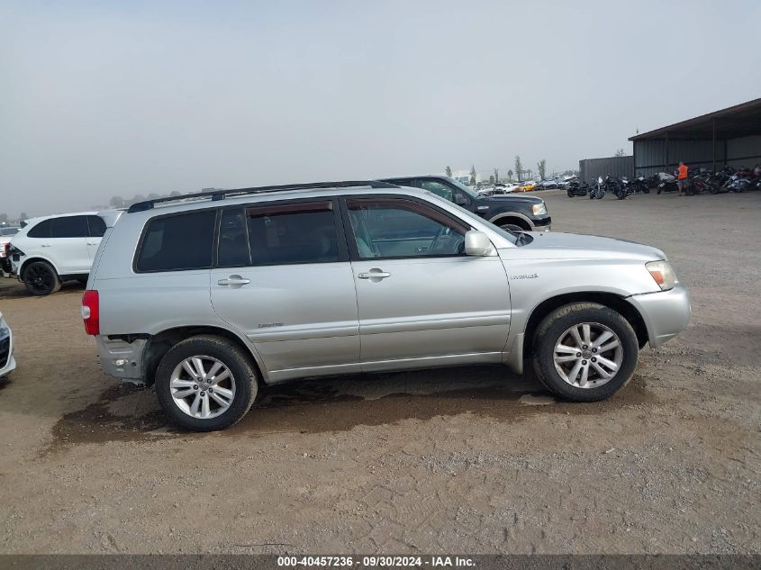 JTEEW21A770043876 2007 Toyota Highlander Hybrid Limited V6