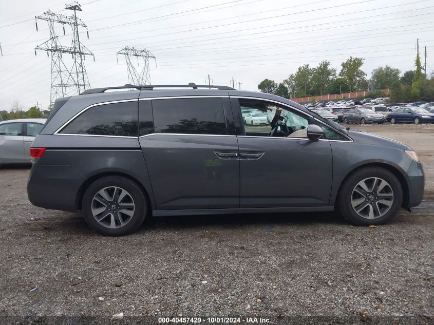 2014 Honda Odyssey Touring/Touring Elite VIN: 5FNRL5H93EB130474 Lot: 40457429