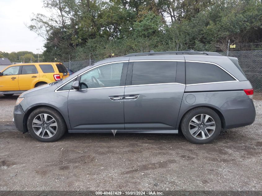 2014 Honda Odyssey Touring/Touring Elite VIN: 5FNRL5H93EB130474 Lot: 40457429