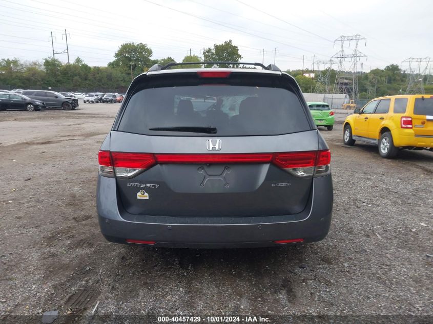 2014 Honda Odyssey Touring/Touring Elite VIN: 5FNRL5H93EB130474 Lot: 40457429