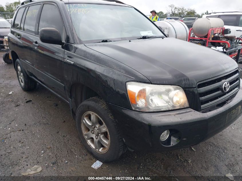 2005 Toyota Highlander V6 VIN: JTEEP21AX50111680 Lot: 40457446