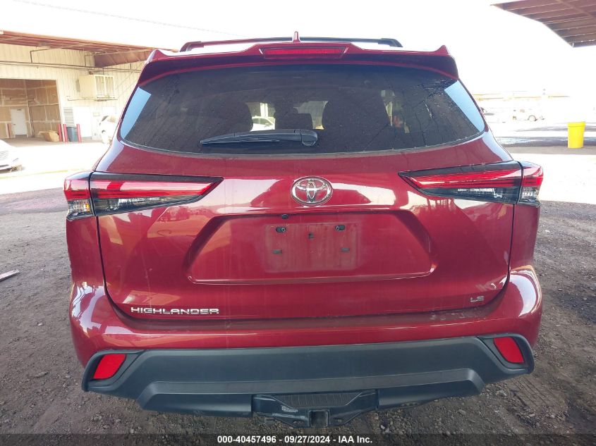 2020 Toyota Highlander Le VIN: 5TDZZRAH4LS006052 Lot: 40457496